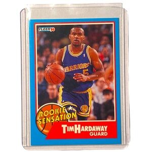 1990 Fleer Tim Hardaway Rookie Sensations Card #8 RC